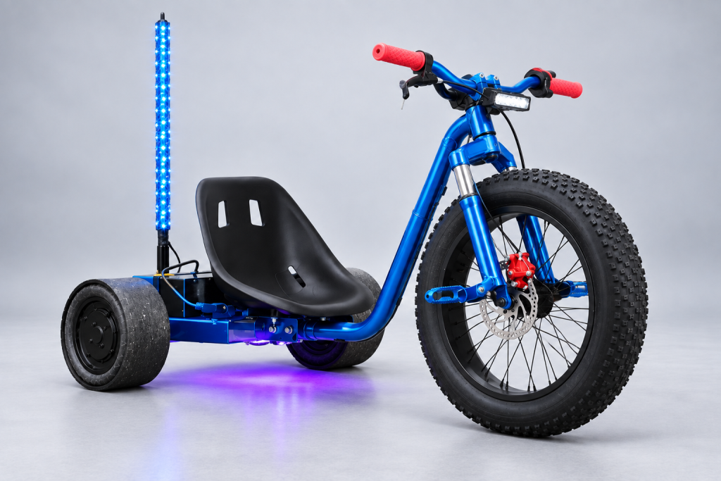 Blue Mark One 1.5 Full Kit with LED whip light and underglow — AI-enhanced product image